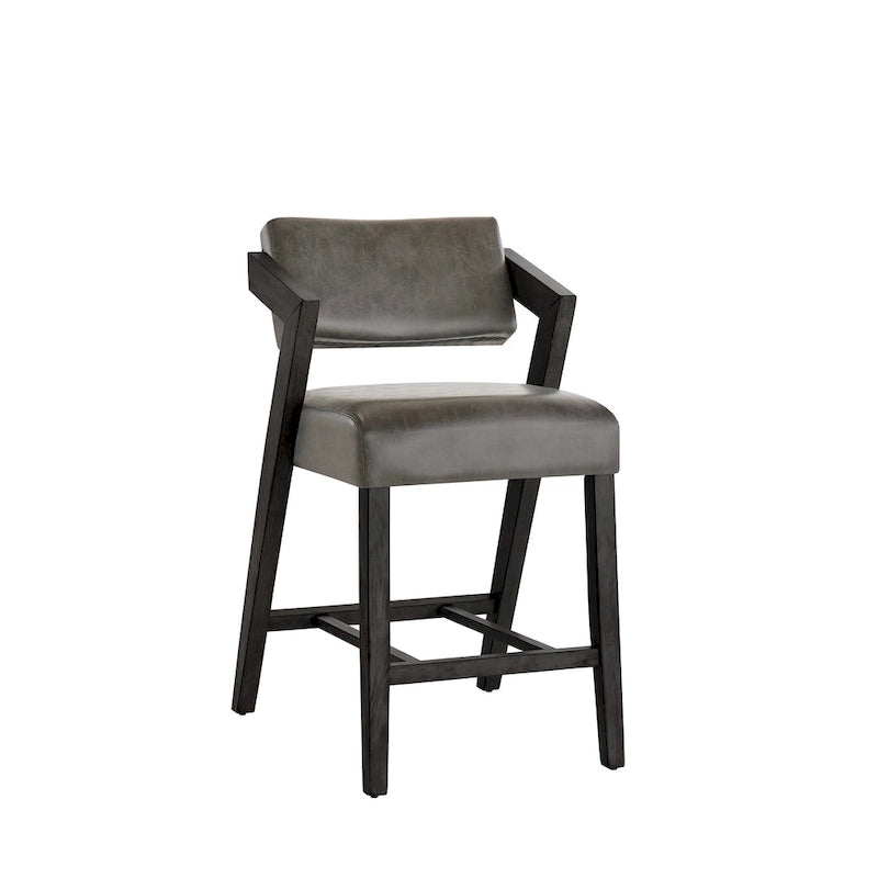 Wood Finish Counter & Bar Chair by