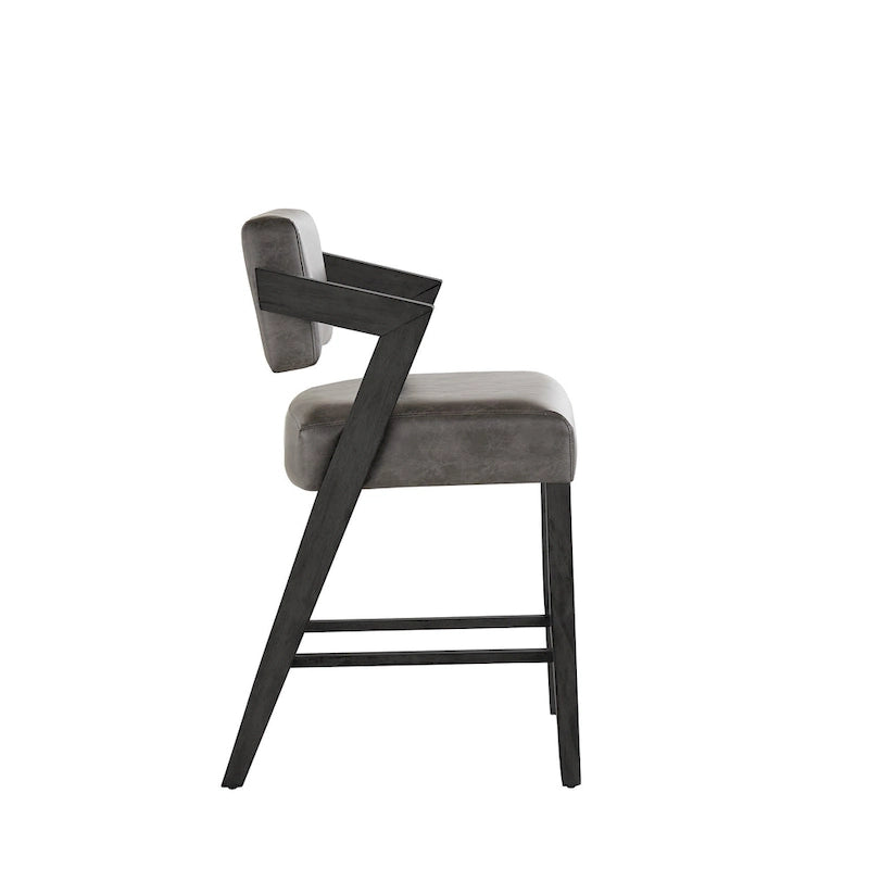 Wood Finish Counter & Bar Chair by