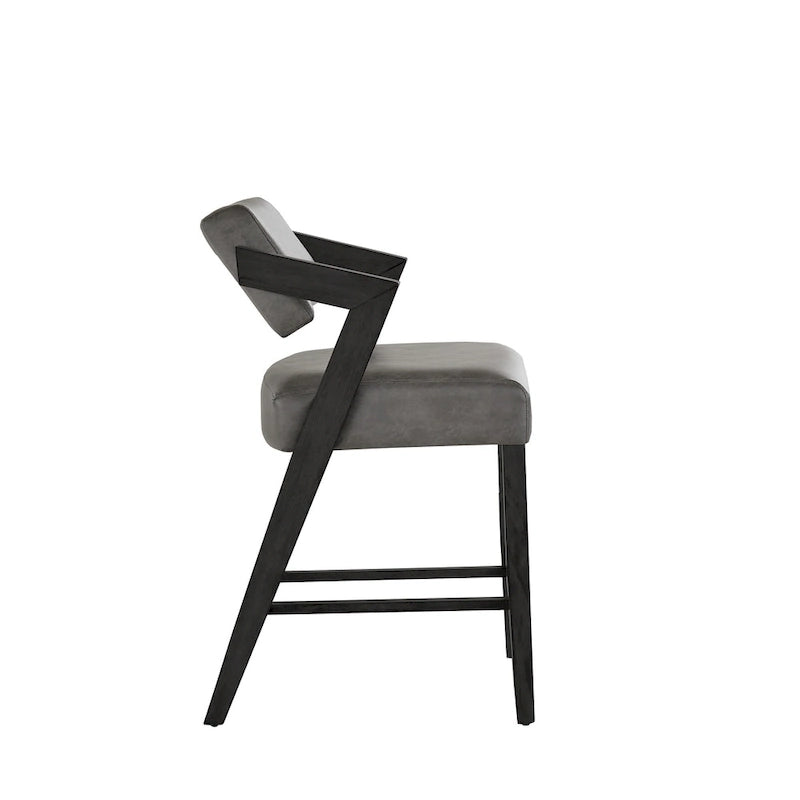 Wood Finish Counter & Bar Chair by