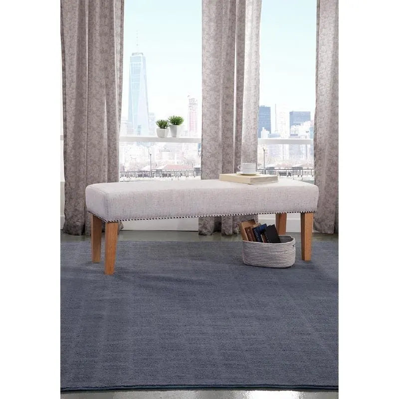 Upholstered Accent Bench w/ Nailhead Trim