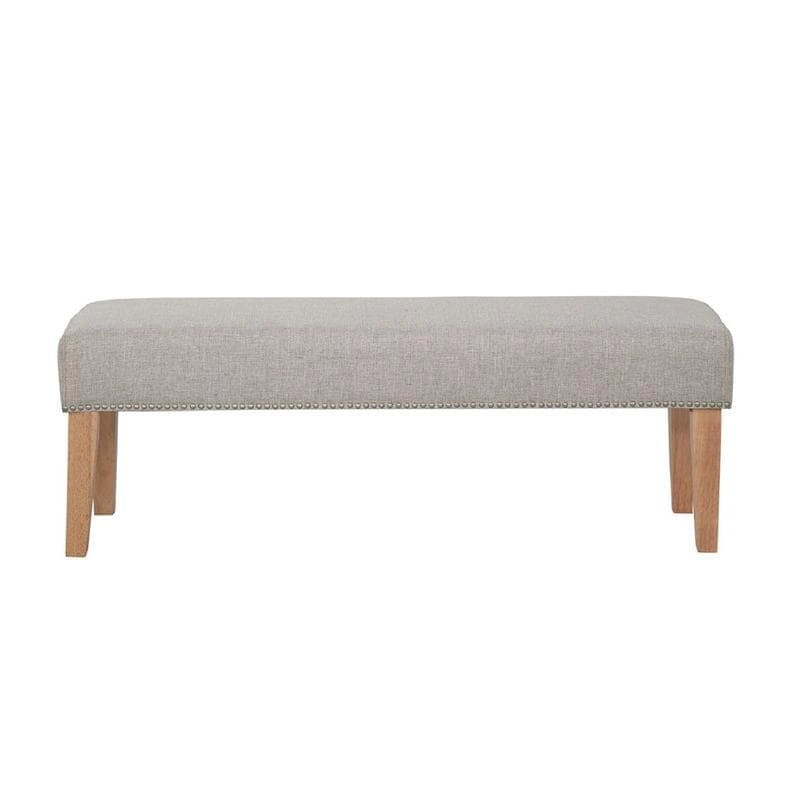 Upholstered Accent Bench w/ Nailhead Trim