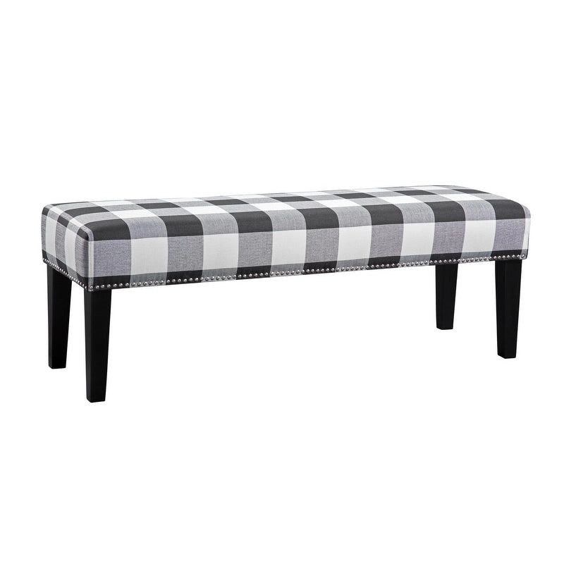 Upholstered Accent Bench w/ Nailhead Trim