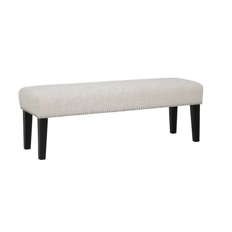 Upholstered Accent Bench w/ Nailhead Trim