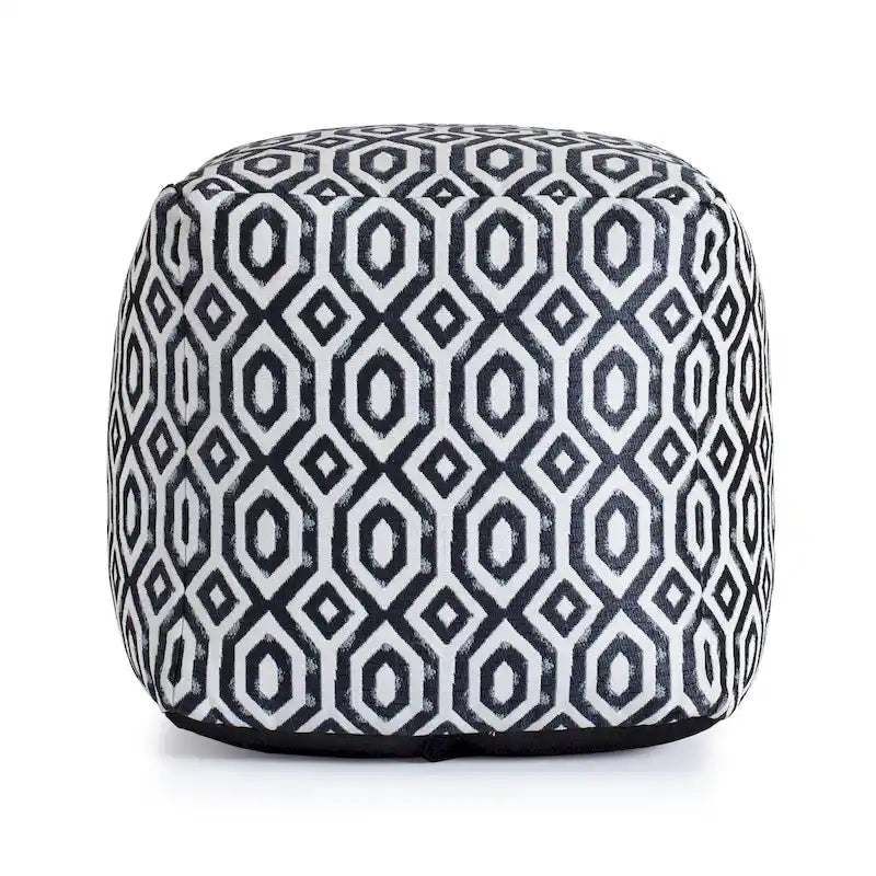 Indoor/Outdoor 18 x 18 Square Pouf Ottoman