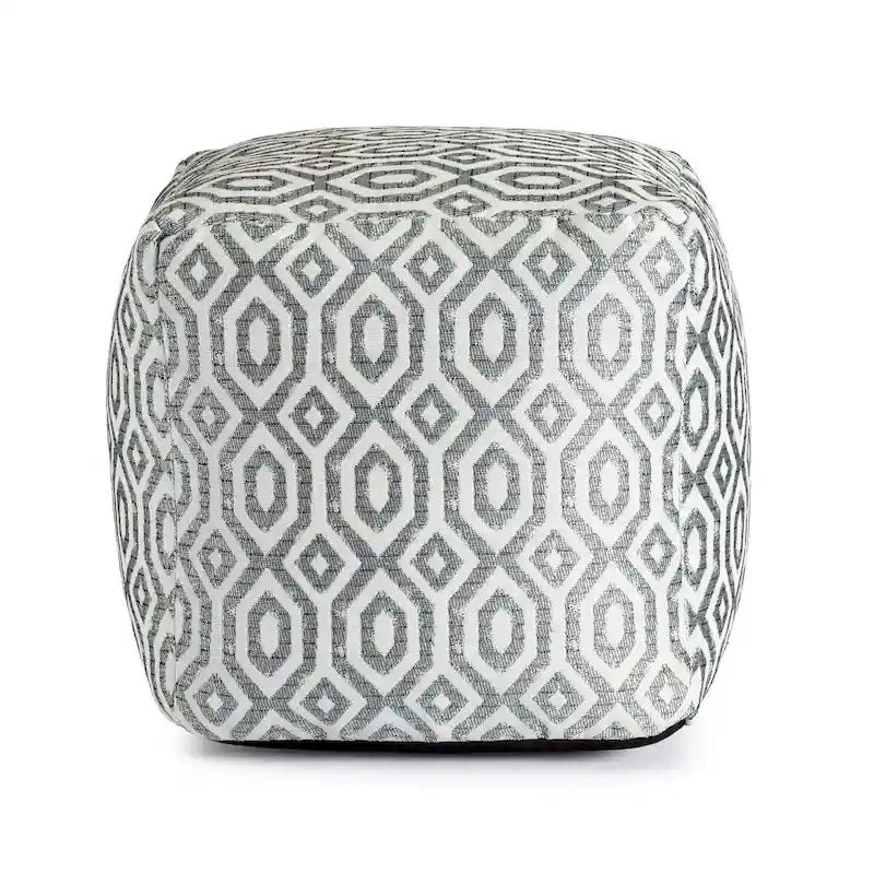 Indoor/Outdoor 18 x 18 Square Pouf Ottoman