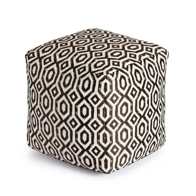 Indoor/Outdoor 18 x 18 Square Pouf Ottoman