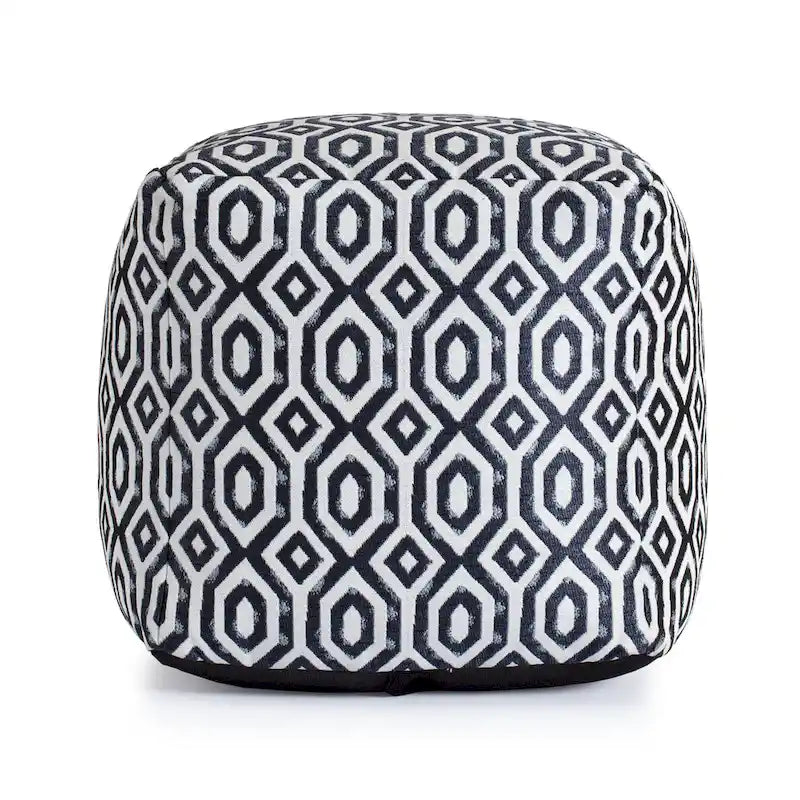 Indoor/Outdoor 18 x 18 Square Pouf Ottoman