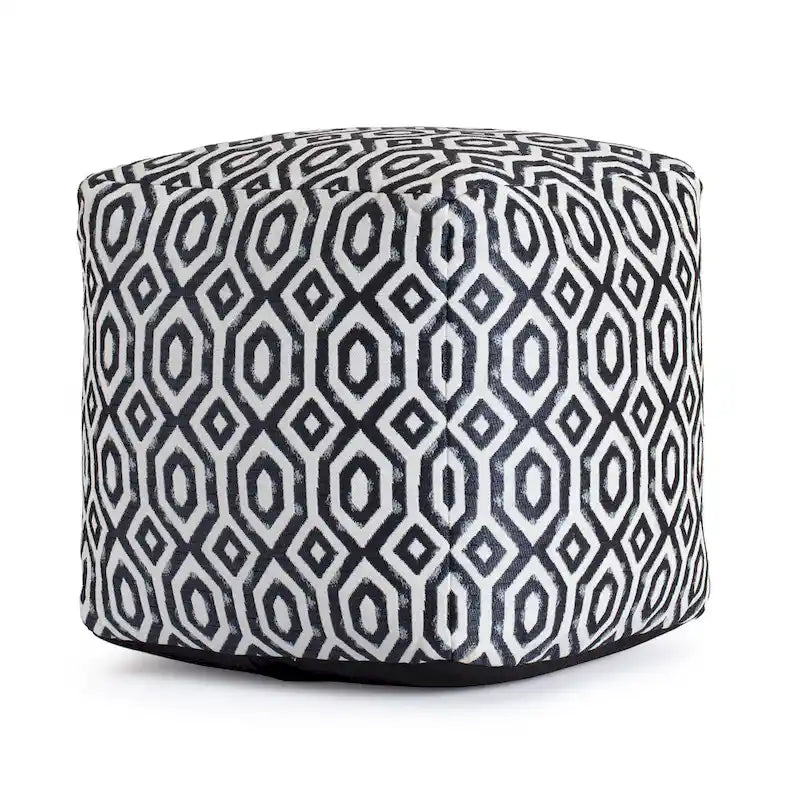 Indoor/Outdoor 18 x 18 Square Pouf Ottoman