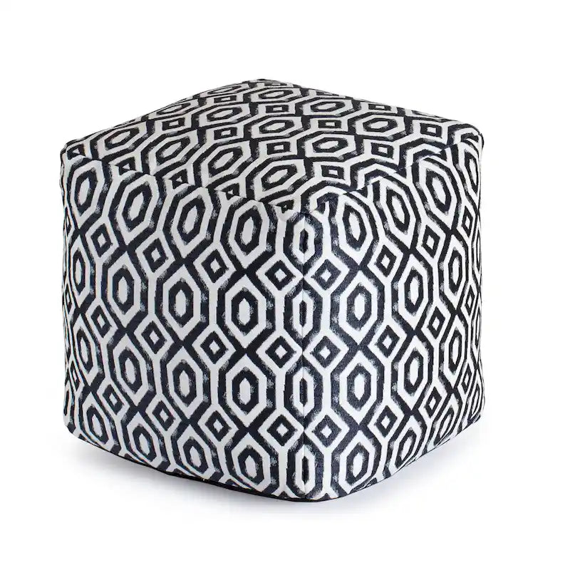 Indoor/Outdoor 18 x 18 Square Pouf Ottoman