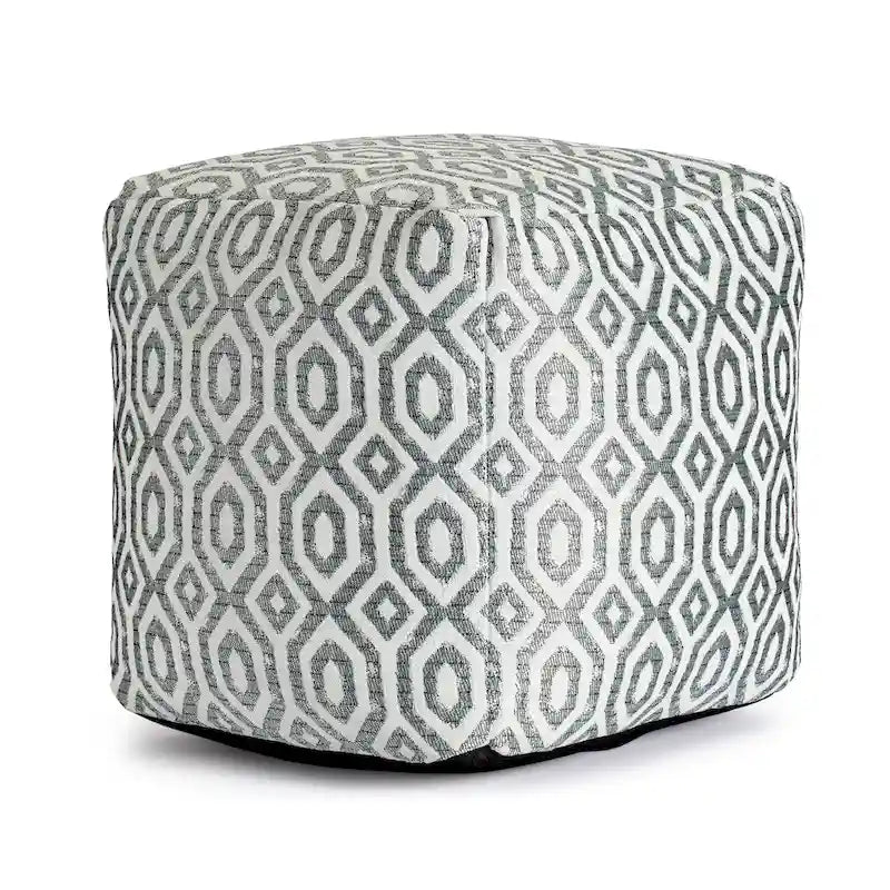 Indoor/Outdoor 18 x 18 Square Pouf Ottoman