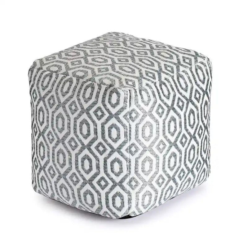 Indoor/Outdoor 18 x 18 Square Pouf Ottoman