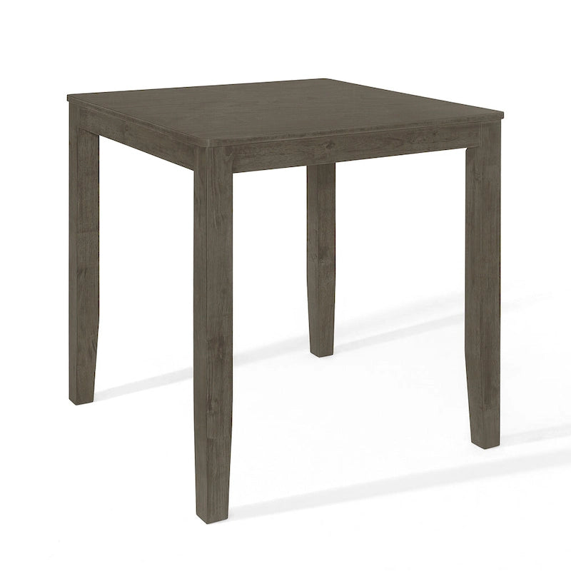 Simple Rustic Square Counter Height Dining Table - Grey