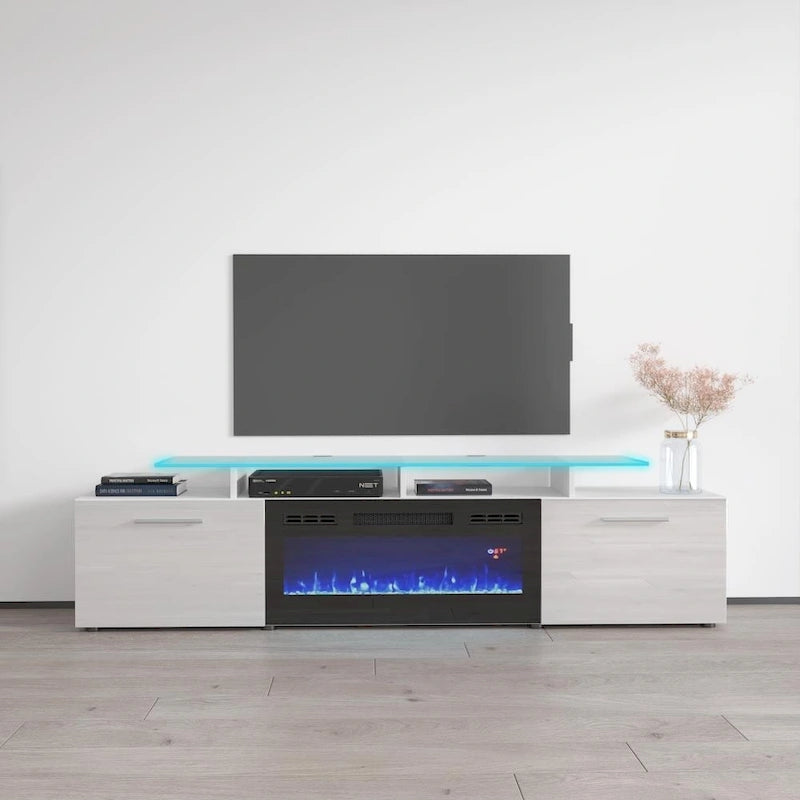 Electric Fireplace Modern 75 TV Stand