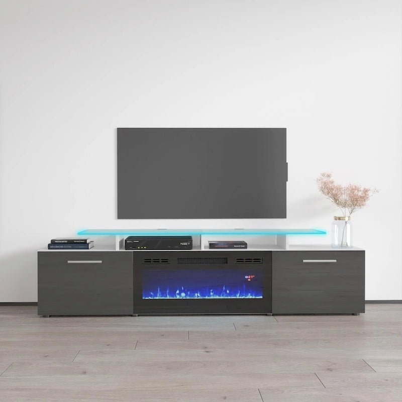 Electric Fireplace Modern 75 TV Stand