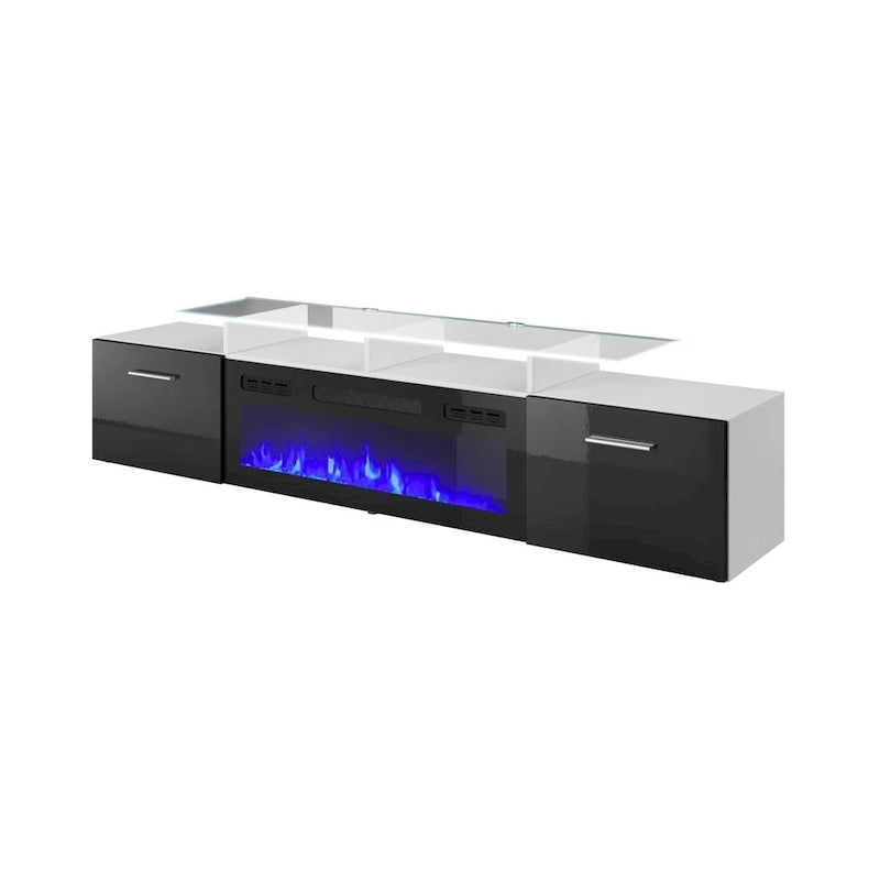 Electric Fireplace Modern 75 TV Stand