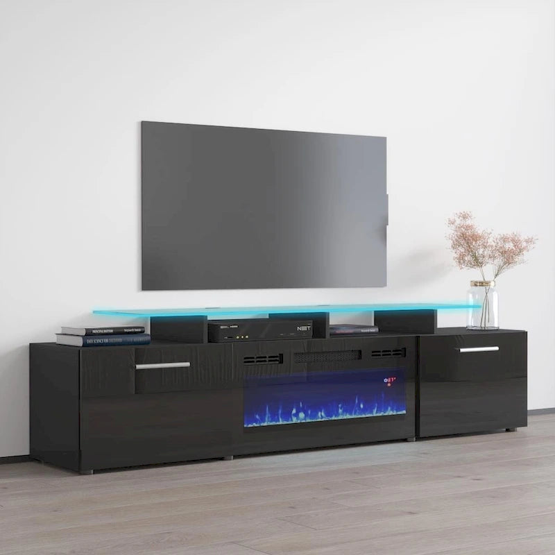 Electric Fireplace Modern 75 TV Stand