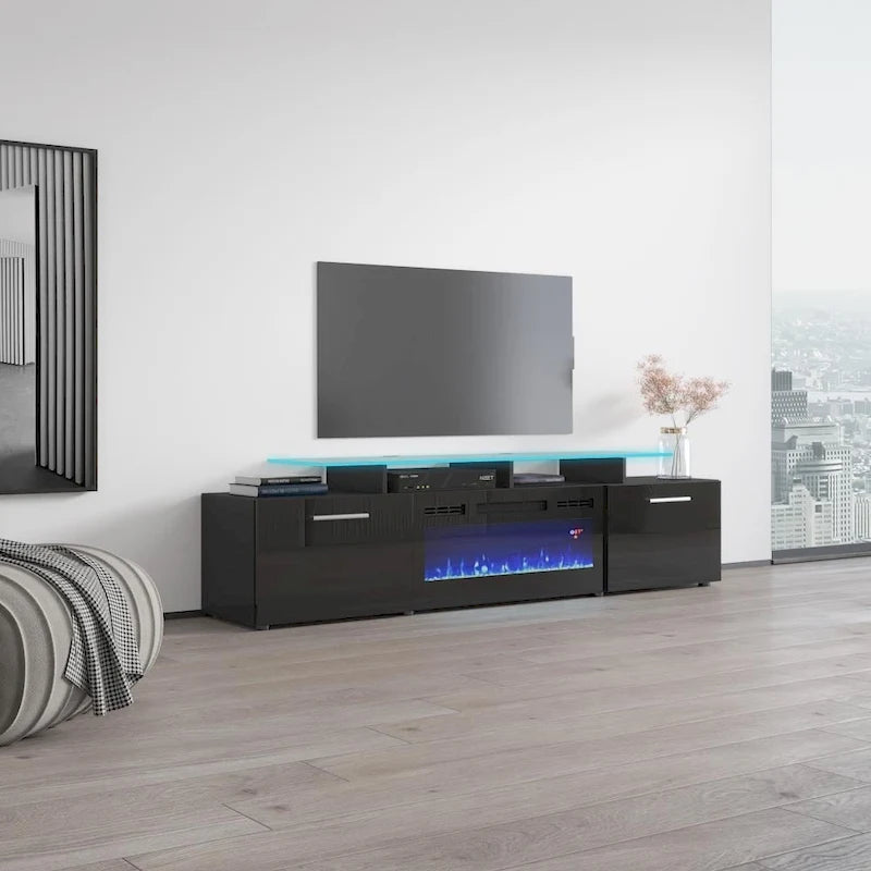 Electric Fireplace Modern 75 TV Stand
