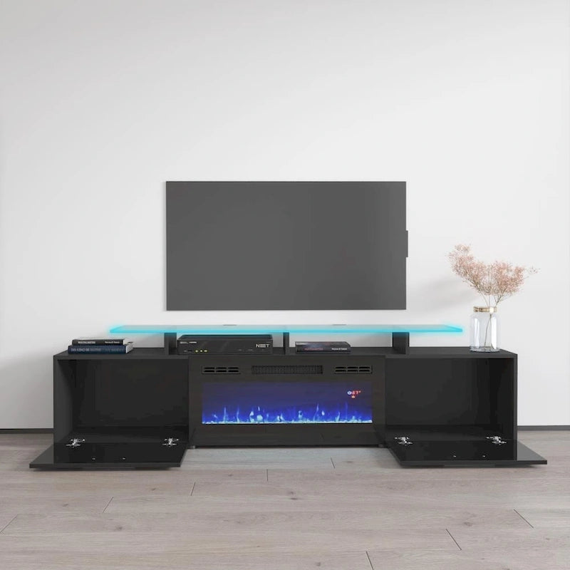Electric Fireplace Modern 75 TV Stand