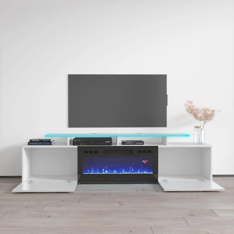 Electric Fireplace Modern 75 TV Stand