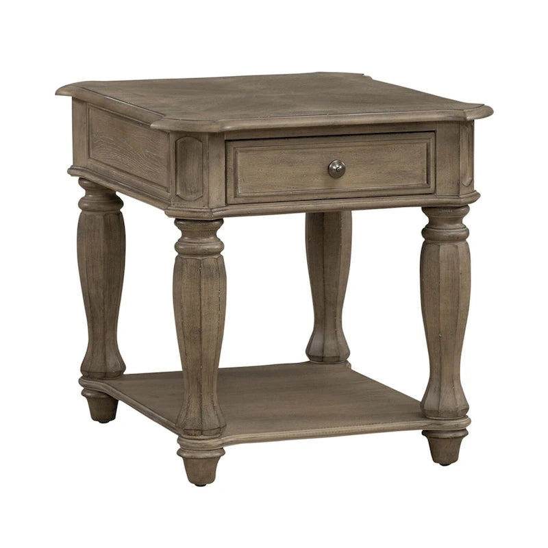 End Table for Living Room- 2 Finish Options - W24 x D28 x H24