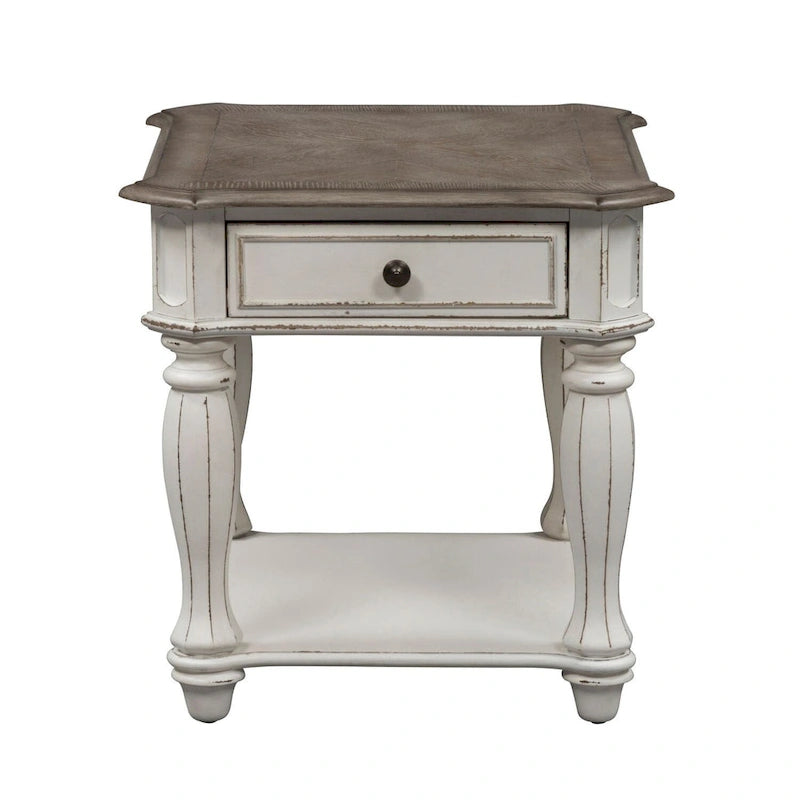 End Table for Living Room- 2 Finish Options - W24 x D28 x H24