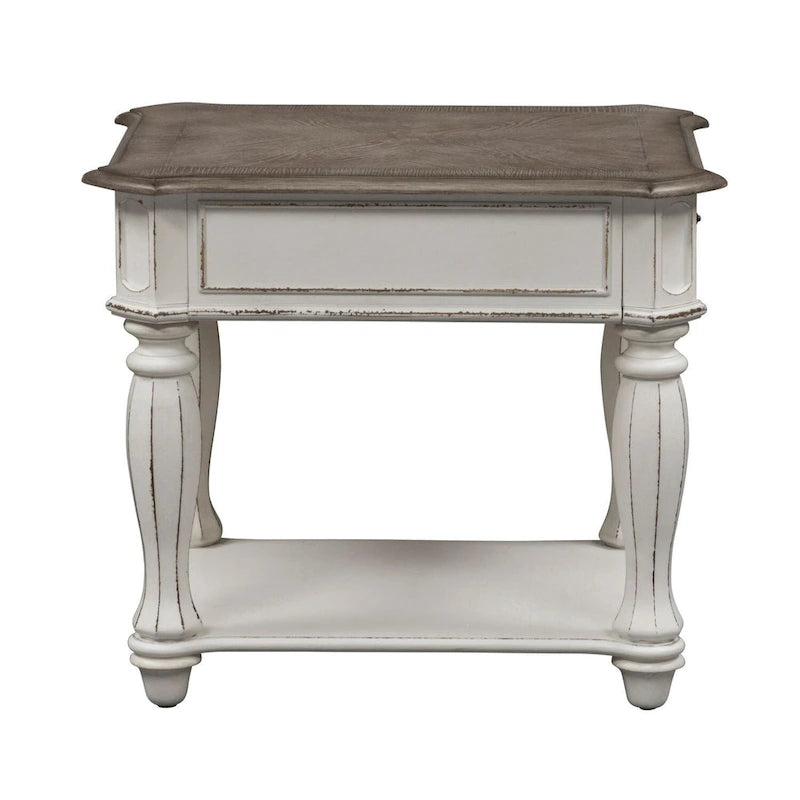 End Table for Living Room- 2 Finish Options - W24 x D28 x H24