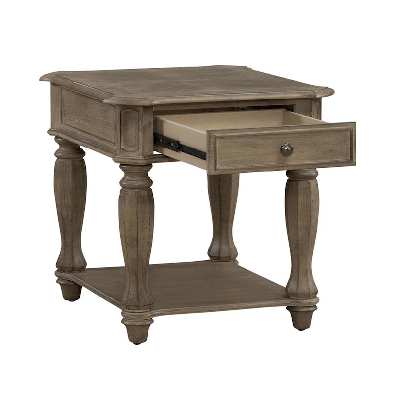 End Table for Living Room- 2 Finish Options - W24 x D28 x H24