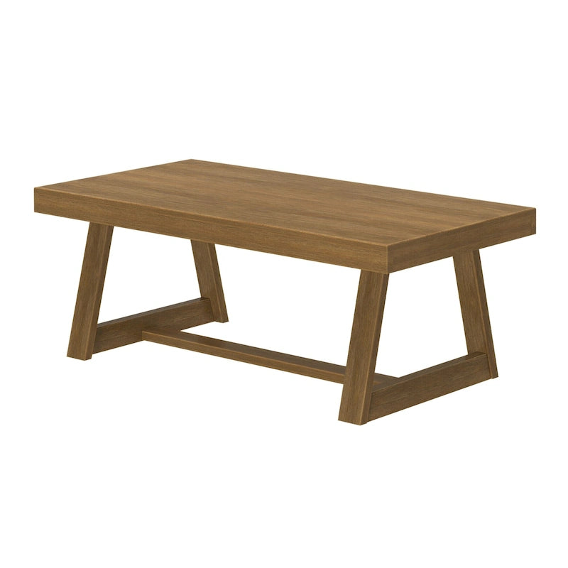 Classic Rectangular Trestle Leg Coffee Table - 48