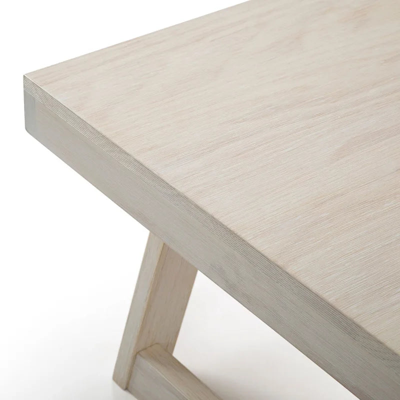 Classic Rectangular Trestle Leg Coffee Table - 48