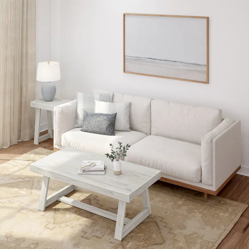 Classic Rectangular Trestle Leg Coffee Table - 48