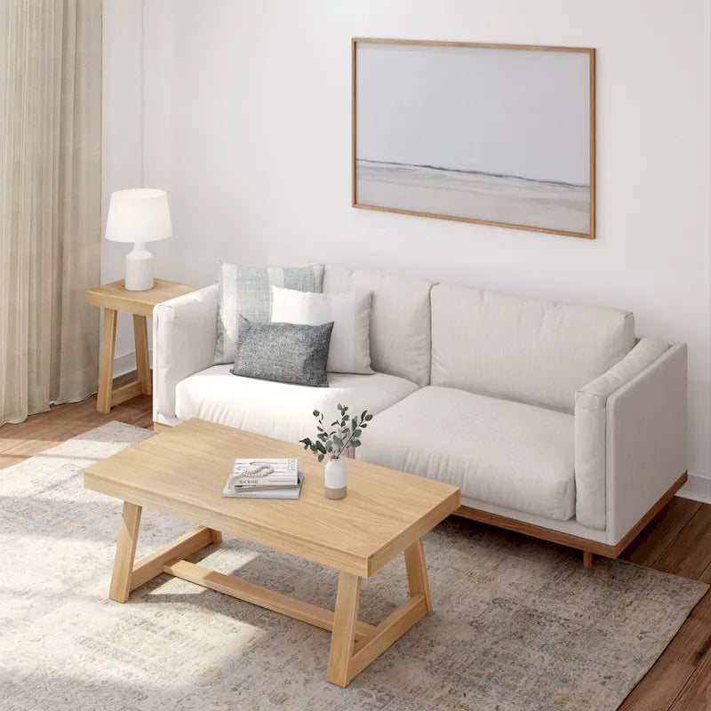 Classic Rectangular Trestle Leg Coffee Table - 48