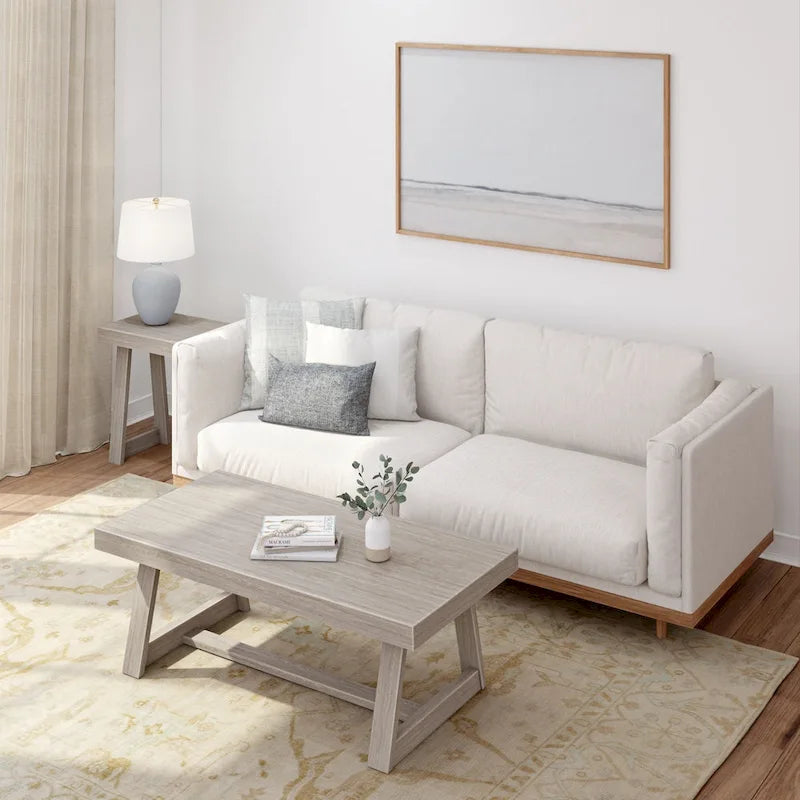 Classic Rectangular Trestle Leg Coffee Table - 48