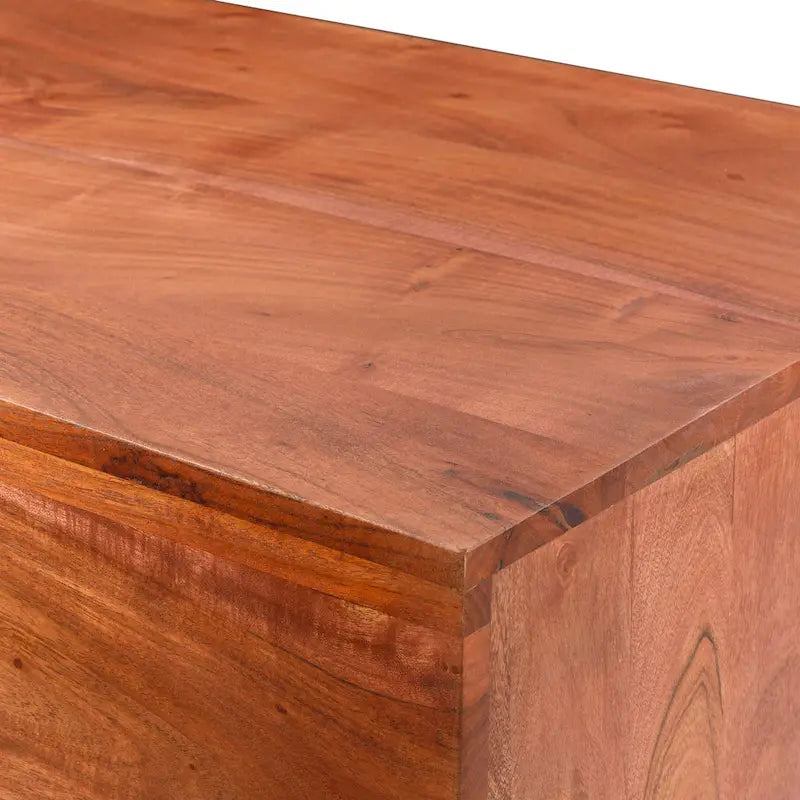 Modern Angular Wooden Coffee Table - 15H x 39W x 22D