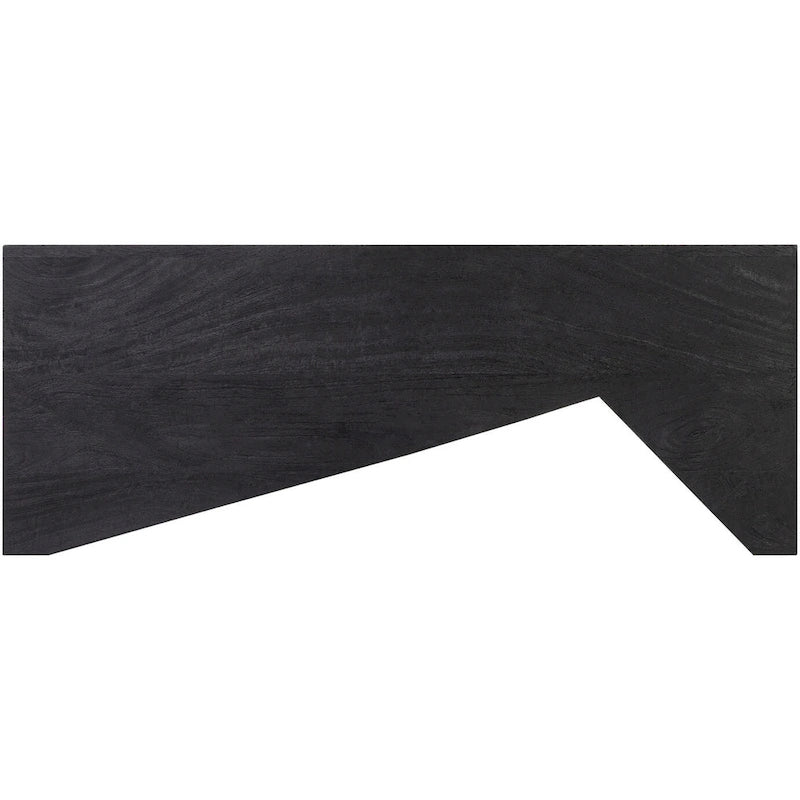 Modern Angular Wooden Coffee Table - 15H x 39W x 22D