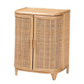 Bohemian Natural Rattan Storage Cabinet