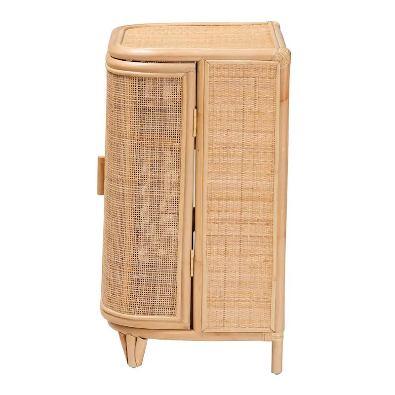 Bohemian Natural Rattan Storage Cabinet