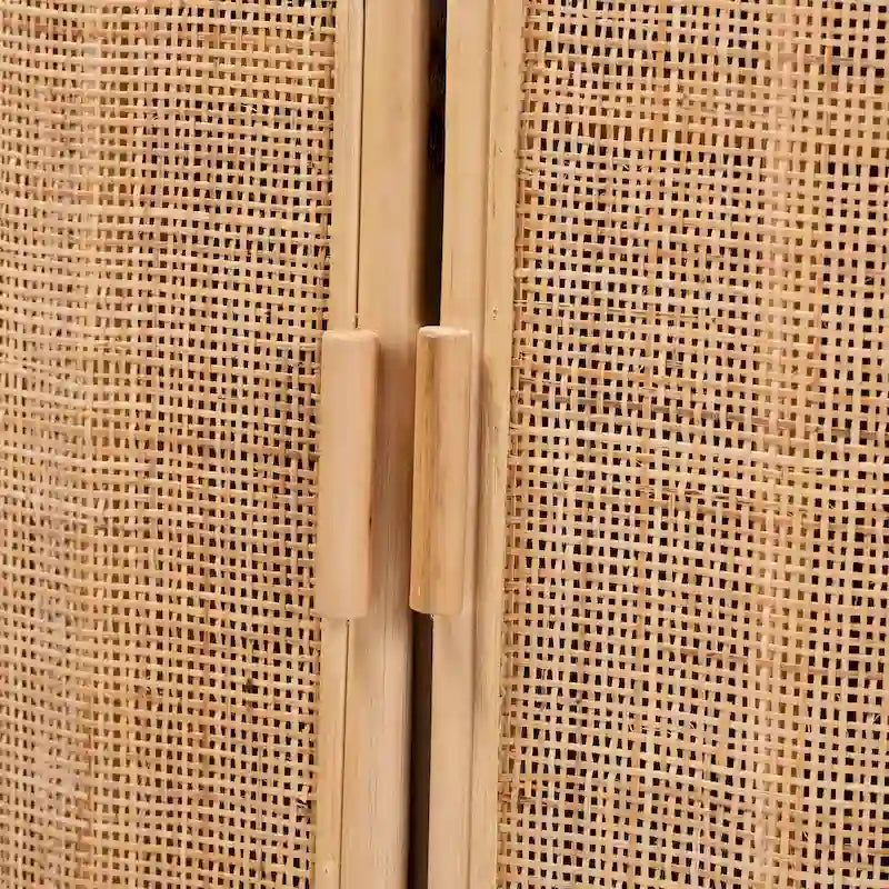 Bohemian Natural Rattan Storage Cabinet