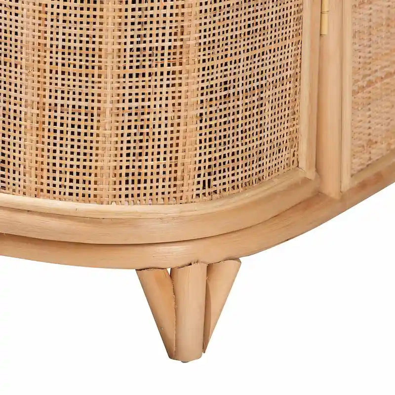 Bohemian Natural Rattan Storage Cabinet
