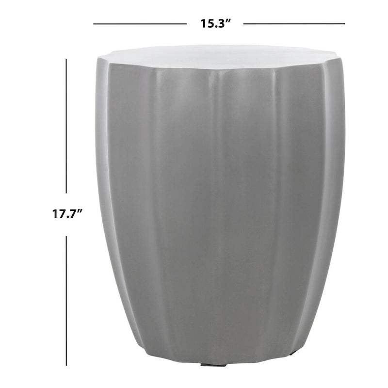 Concrete Indoor/ Outdoor Accent Table - 15.3 x 15.3 x 17.7 - 15Wx15Dx18H
