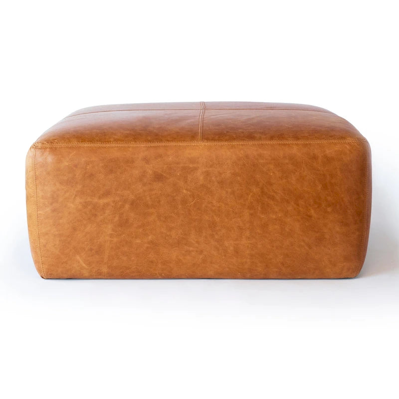 Ottoman - Full Grain Genuine Italian Leather
