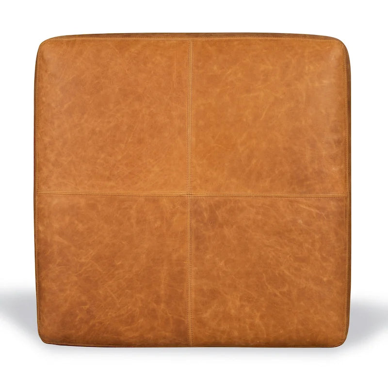 Ottoman - Full Grain Genuine Italian Leather