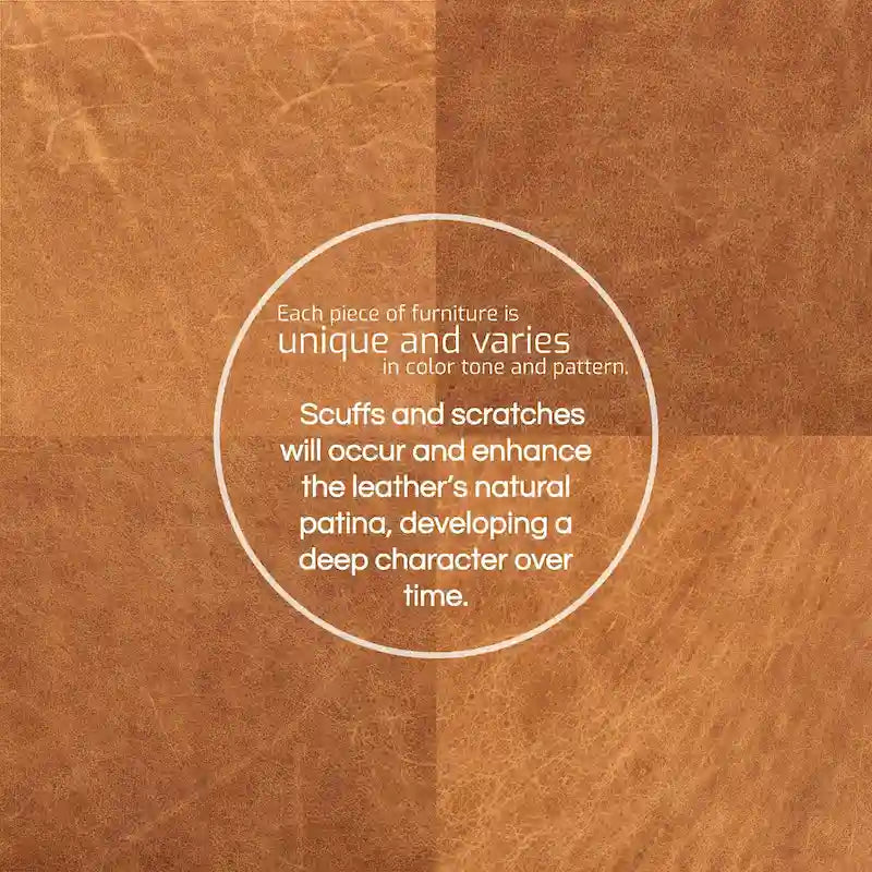 Ottoman - Full Grain Genuine Italian Leather