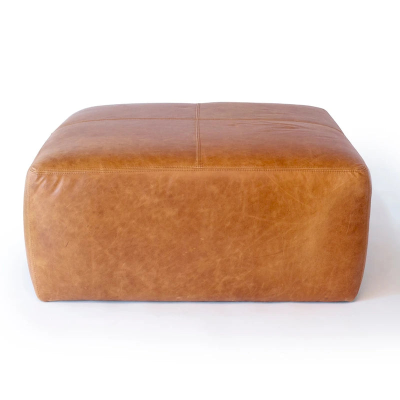 Ottoman - Full Grain Genuine Italian Leather