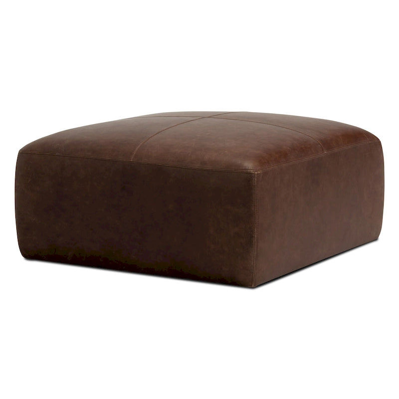 Ottoman - Full Grain Genuine Italian Leather