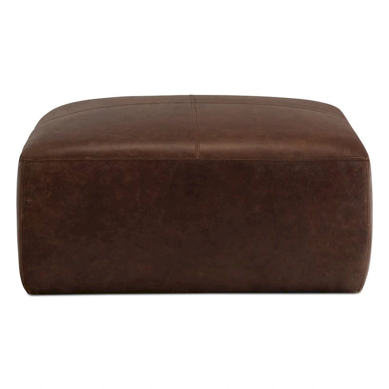 Ottoman - Full Grain Genuine Italian Leather