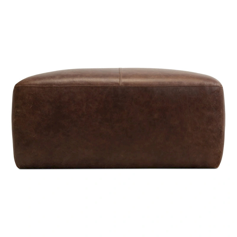 Ottoman - Full Grain Genuine Italian Leather