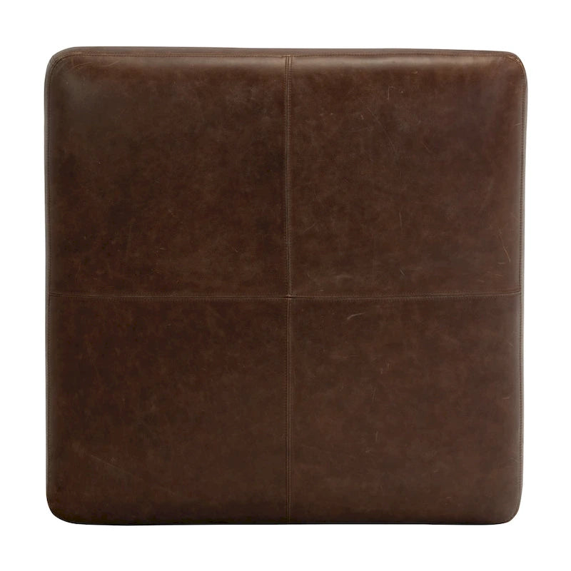 Ottoman - Full Grain Genuine Italian Leather