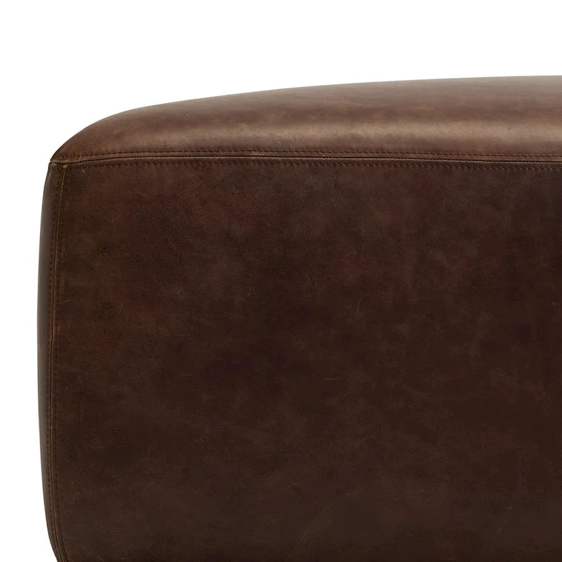 Ottoman - Full Grain Genuine Italian Leather