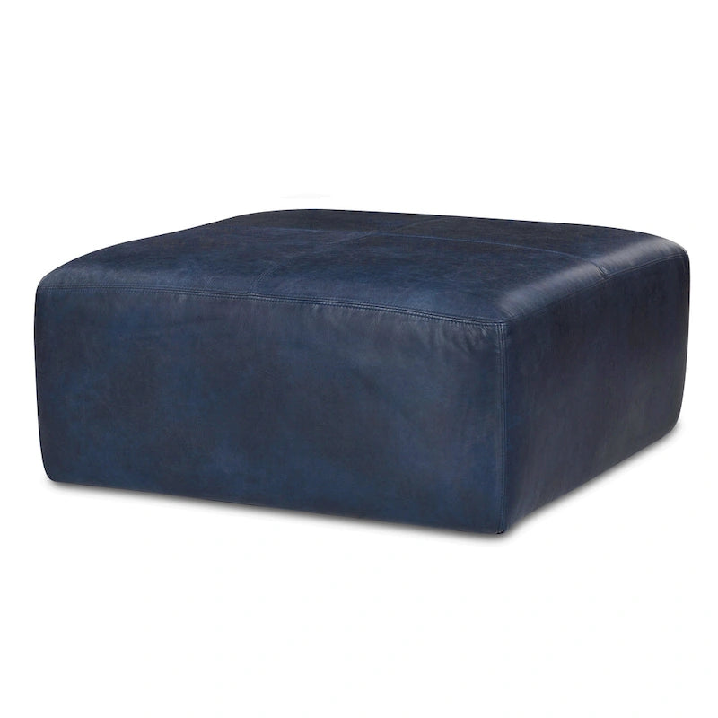 Ottoman - Full Grain Genuine Italian Leather