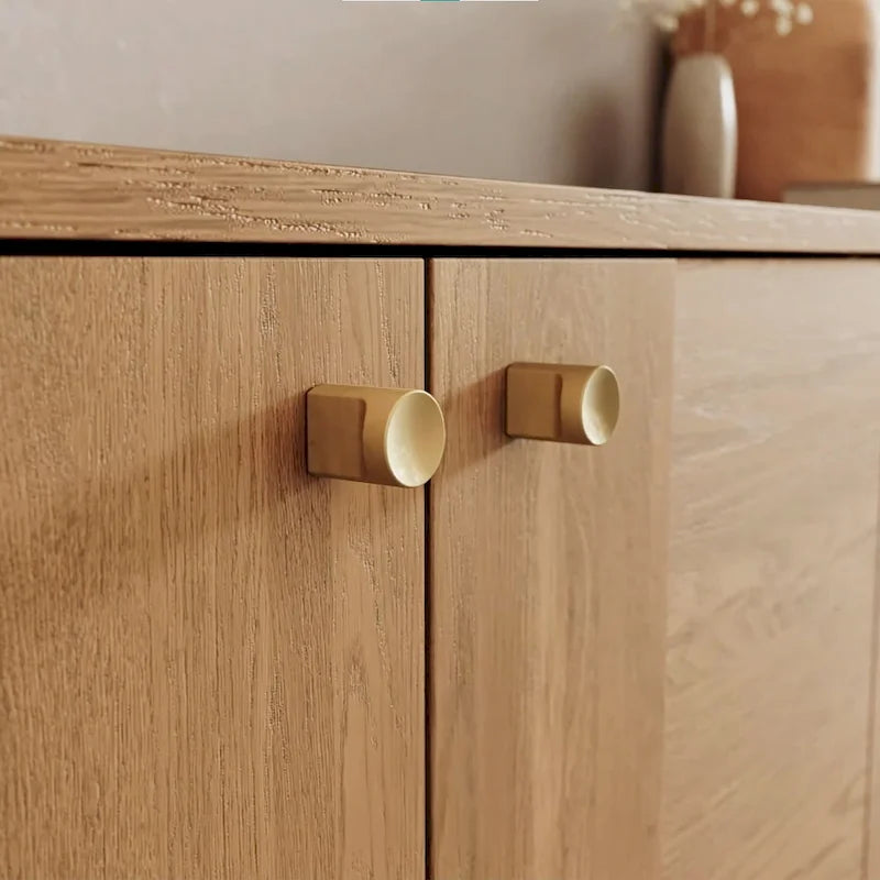 Modern Sideboard Oak Storage Cabinet and Buffet Console
